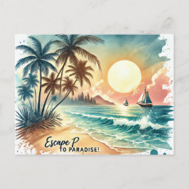 楽園に逃げろ! ポストカード