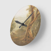 楽園のアダムそしてイブを、から熟視するSatan ラウンド壁時計 (傾斜)