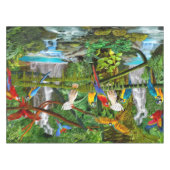 楽園のオウム テーブルクロス (正面(横))