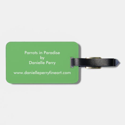 楽園のオウム ラゲッジタグ (裏面横)