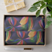 楽園のカラフルな虹の抽象芸術の花の芸術 薄葉紙 (ギフト)