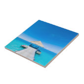 楽園のビーチ|の熱帯リゾート、モルディブ タイル (側面)