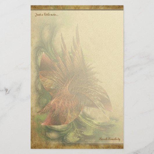 楽園のフラクタルの花のNotepaper 便箋 (正面)