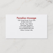 楽園のマッサージ 名刺 (裏面)