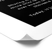 楽園の別の日の愛の詩の壁の芸術の装飾 ポスター (角)