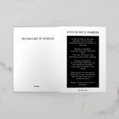 楽園の別の日の愛の詩 箔グリーティングカード (外側レイダウン)