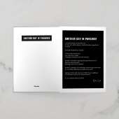 楽園の別の日の愛の詩 箔グリーティングカード (外側レイダウン)