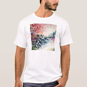 楽園の夢のカラフルの抽象芸術の絵を描くこと Tシャツ