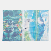 楽園の夢の世界のユニコーン キッチンタオル (横)
