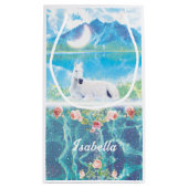 楽園の夢の世界のユニコーン スモールペーパーバッグ (裏面)