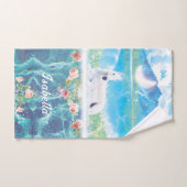 楽園の夢の世界のユニコーン バスタオルセット (ハンドタオル)