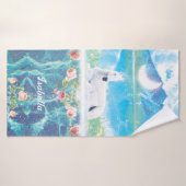 楽園の夢の世界のユニコーン バスタオル (バスタオル)