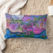 楽園の妖精の元の芸術の枕の茶時間 ランバークッション (ブランケット)