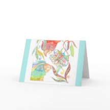 楽園の日は"淡いブルーの健康な"カードを得ます