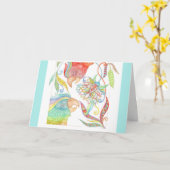 楽園の日は"淡いブルーの健康な"カードを得ます カード (黄色い花)