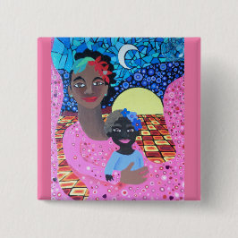 楽園の母及び子供ボタンを越えて 缶バッジ