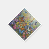 楽園の蝶々 – 色とりどりの野の花  スタンダードカクテルナプキン (角)