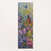 楽園の蝶々 – 色とりどりの野の花  ヨガマット (正面)