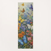 楽園の蝶々 – 色とりどりの野の花  ヨガマット (正面)