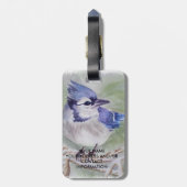 楽園の青い鳥 ラゲッジタグ (裏面縦)