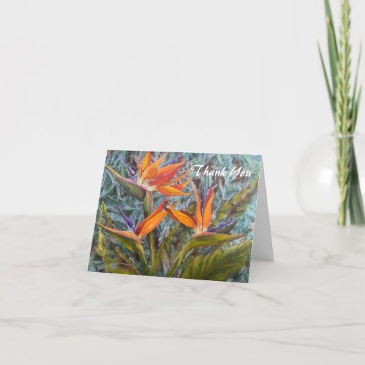 「楽園の鳥を歌う」サンキューカード サンキューカード (正面)