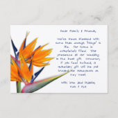 楽園の鳥を願う結婚こと エンクロージャーカード (正面)