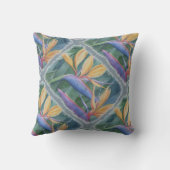 楽園の鳥化粧枕 クッション (裏面)