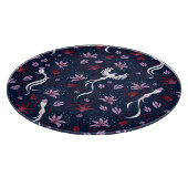 楽園の鳥：開花ヴィンテージパターン。 カッティングボード (角)