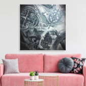 楽園はキャンバスを待っている キャンバスプリント (インサイチュ (リビング))