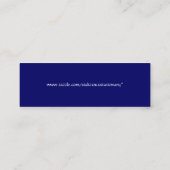 楽園は図書館の小型しおりです スキニー名刺 (裏面)