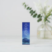 楽園は図書館の小型しおりです スキニー名刺 (スタンド正面)