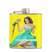 楽園は遠くになちょうど飲み物です フラスク (正面)