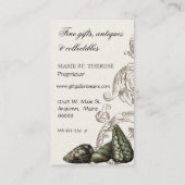 楽園は黒いクリーム-ギフト店ビジネス--を殻から取り出します 名刺 (裏面)