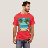 "楽園への逃避" Tシャツ (正面フル)