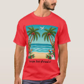"楽園への逃避" Tシャツ (正面)
