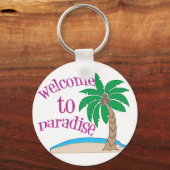 楽園へようこそ キーホルダー (正面)