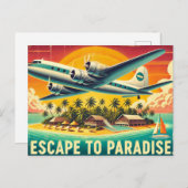 楽園へ逃げろ。 ポストカード (正面/裏面)