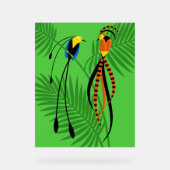 楽園カラフルの鳥 アクリルサイン (正面)