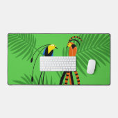 楽園カラフルの鳥 デスクマット (キーボード&マウス)