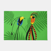 楽園カラフルの鳥 ドアマット (正面)