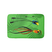 楽園カラフルの鳥 バスマット (正面)