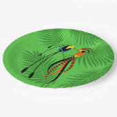 楽園カラフルの鳥 ペーパープレート (アングル)