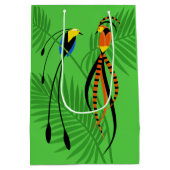 楽園カラフルの鳥 ミディアムペーパーバッグ (裏面)