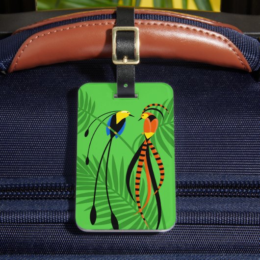 楽園カラフルの鳥 ラゲッジタグ (正面インサイチュ2)
