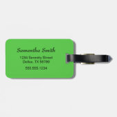 楽園カラフルの鳥 ラゲッジタグ (裏面横)