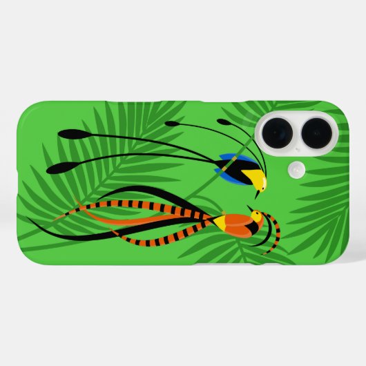 楽園カラフルの鳥 Case-Mate iPhoneケース (裏面 (横))