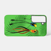 楽園カラフルの鳥 SAMSUNG GALAXYケース (裏面横)