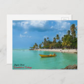 楽園カリブの ポストカード (正面/裏面)