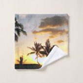 楽園タオルセットの*New*の日没 バスタオルセット (ウォッシュタオル)