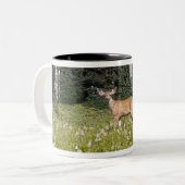 楽園公園のシカ ツートーンマグカップ (正面左)